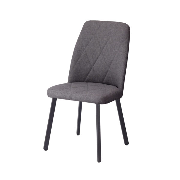 Трапезен стол VIKA 3- антрацит/черен