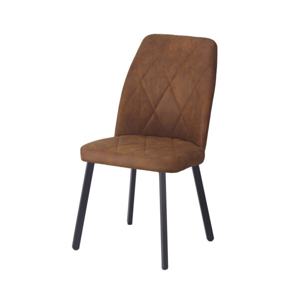 Трапезен стол VIKA 3 - камел/черен