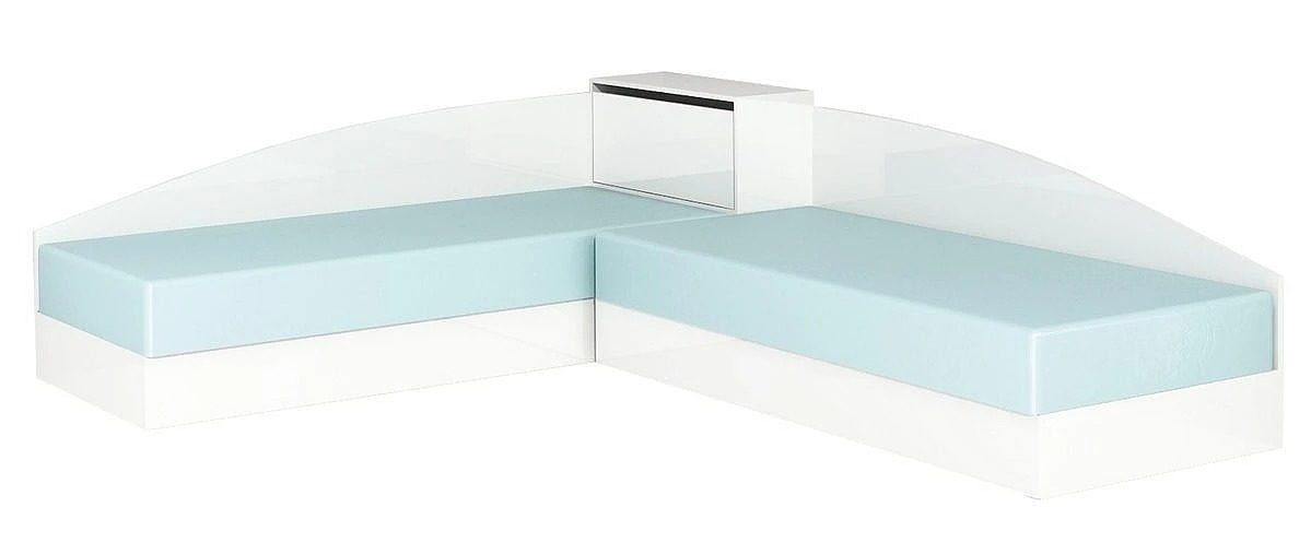 Екранна снимка_7-1-2025_151322 Ъглови легла АПОЛО 7 - бяло гланц - Image 1