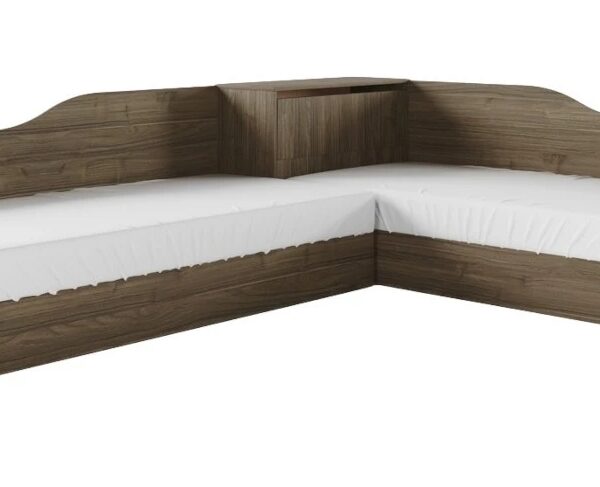 Ъглови легла СИТИ 2001 - орех адмирал