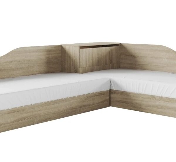 Ъглови легла СИТИ 2001 - сонома тъмна