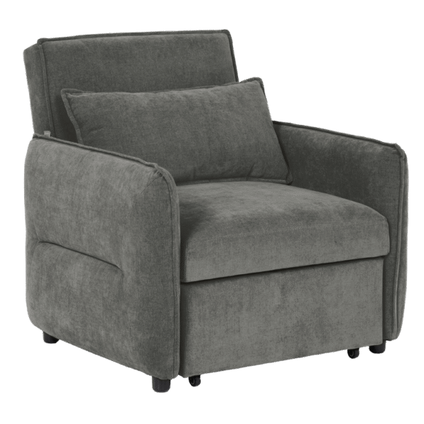 Разтегателен фотьойл AKETI - тъмно сив