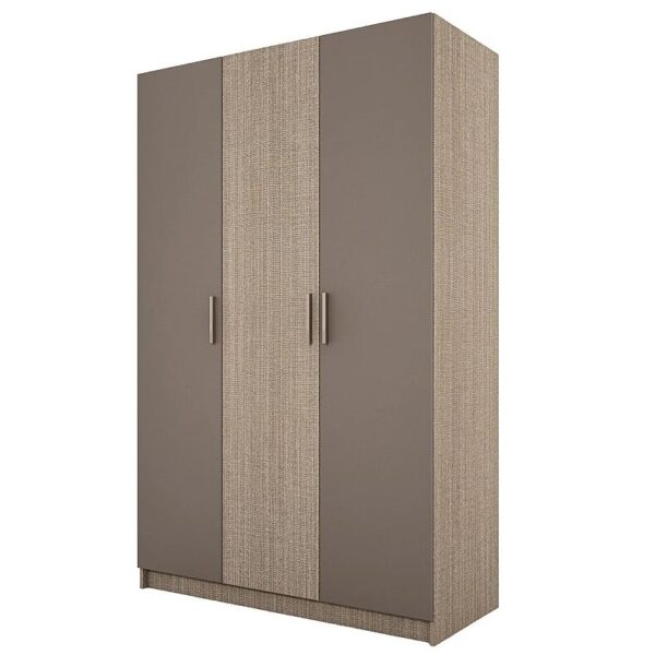 Трикрилен гардероб СИТИ 1002 - лате/мока