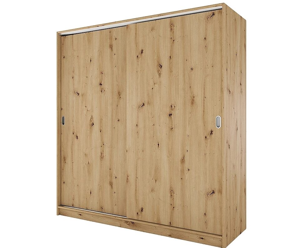 Екранна снимка_16-1-2026_153526_monema.bg Гардероб с плъзгащи врати СИТИ 1009 - дъб артисан - Image 1