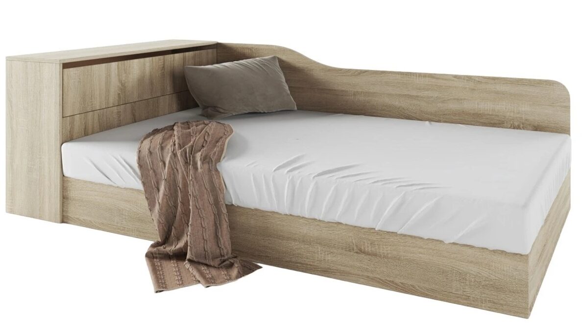 Екранна снимка_7-1-2026_141930_monema.bg Легло с ракла СИТИ 2002 - сонома тъмна - Image 1