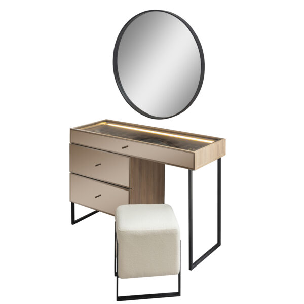 Тоалетка с огледало FLORIA - орех