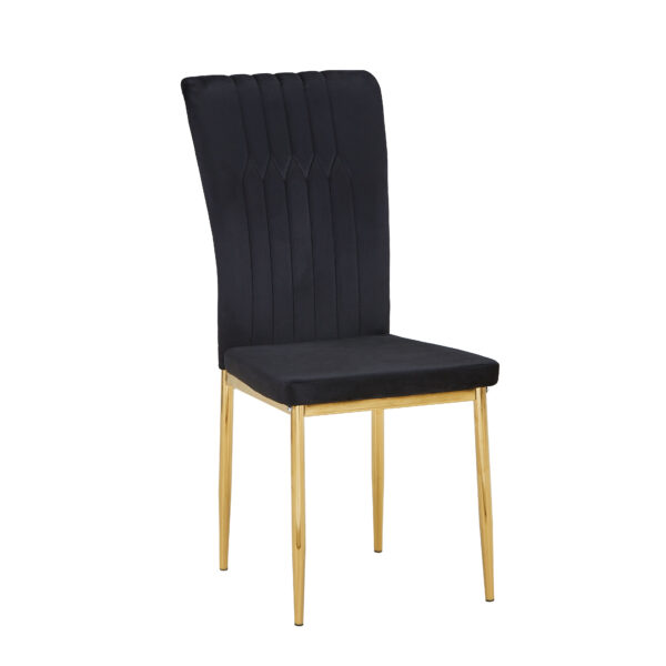 Трапезен стол K-366 - черно/ златно