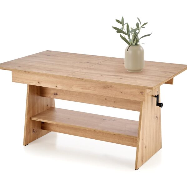 Маса с повдигащ механизъм ERIKA - дъб артизан