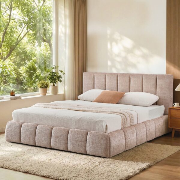 Тапицирано легло DAISY с подматрачна рамка и повдигащ механизъм