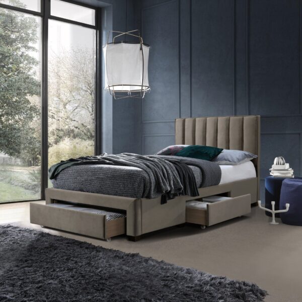Тапицирано легло GRACE 120 с чекмеджета и подматрачна рамка
