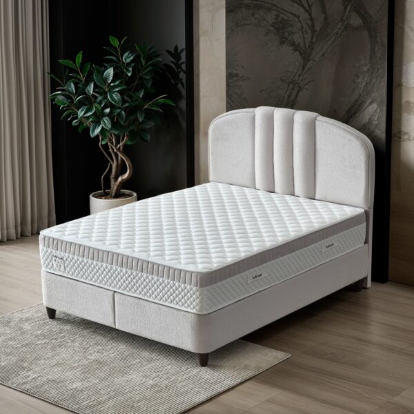 Тапицирано легло MINSK с матрак и подматрачна рамка